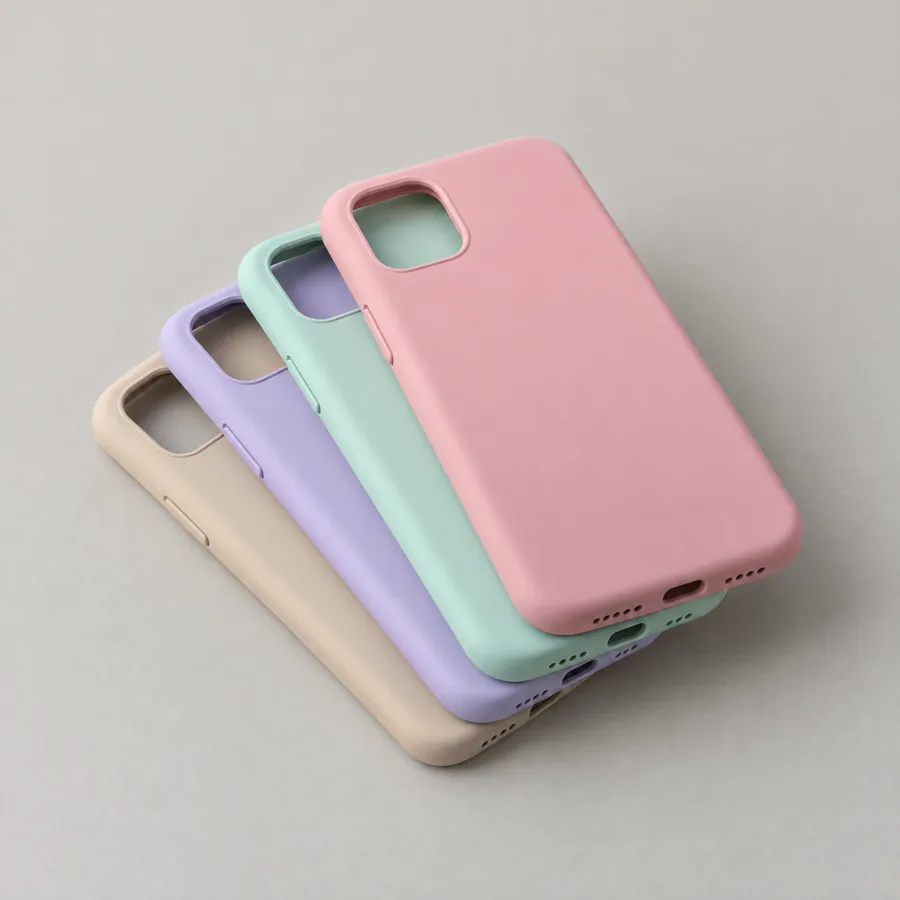Blank silicone phone cases